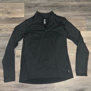 Men’s REI Black Lightweight Quarter Zip Pullover - Size Medium